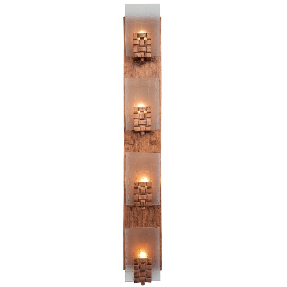 Varaluz Dreamweaver 4-light Blackened Copper Vanity - Black