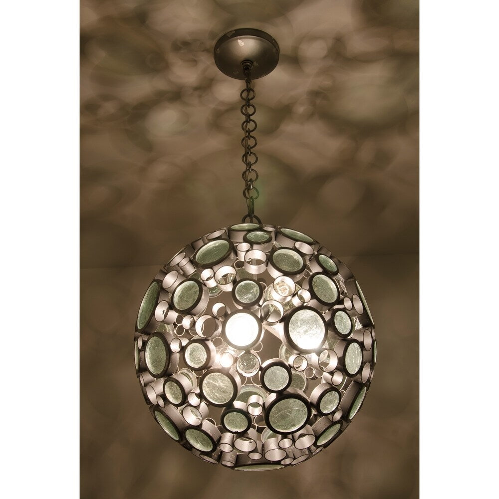 Varaluz Fascination 3-light Orb Pendant, Nevada - Silver