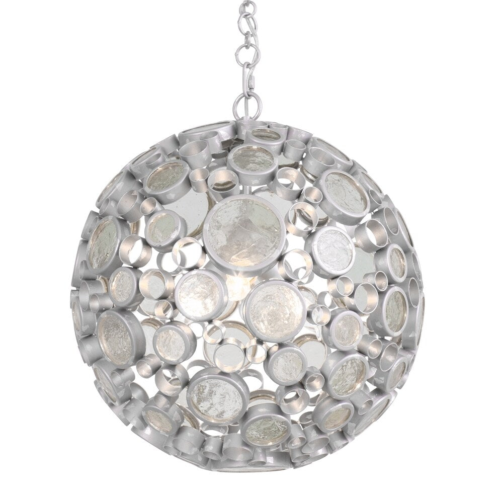 Varaluz Fascination 3-light Orb Pendant, Nevada - Silver