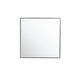 Varaluz Kye 30-inch Black Rounded Square Wall Mirror
