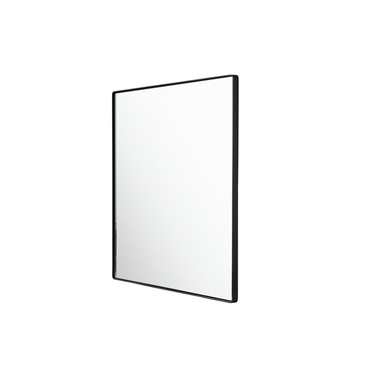 Varaluz Kye 30-inch Black Rounded Square Wall Mirror
