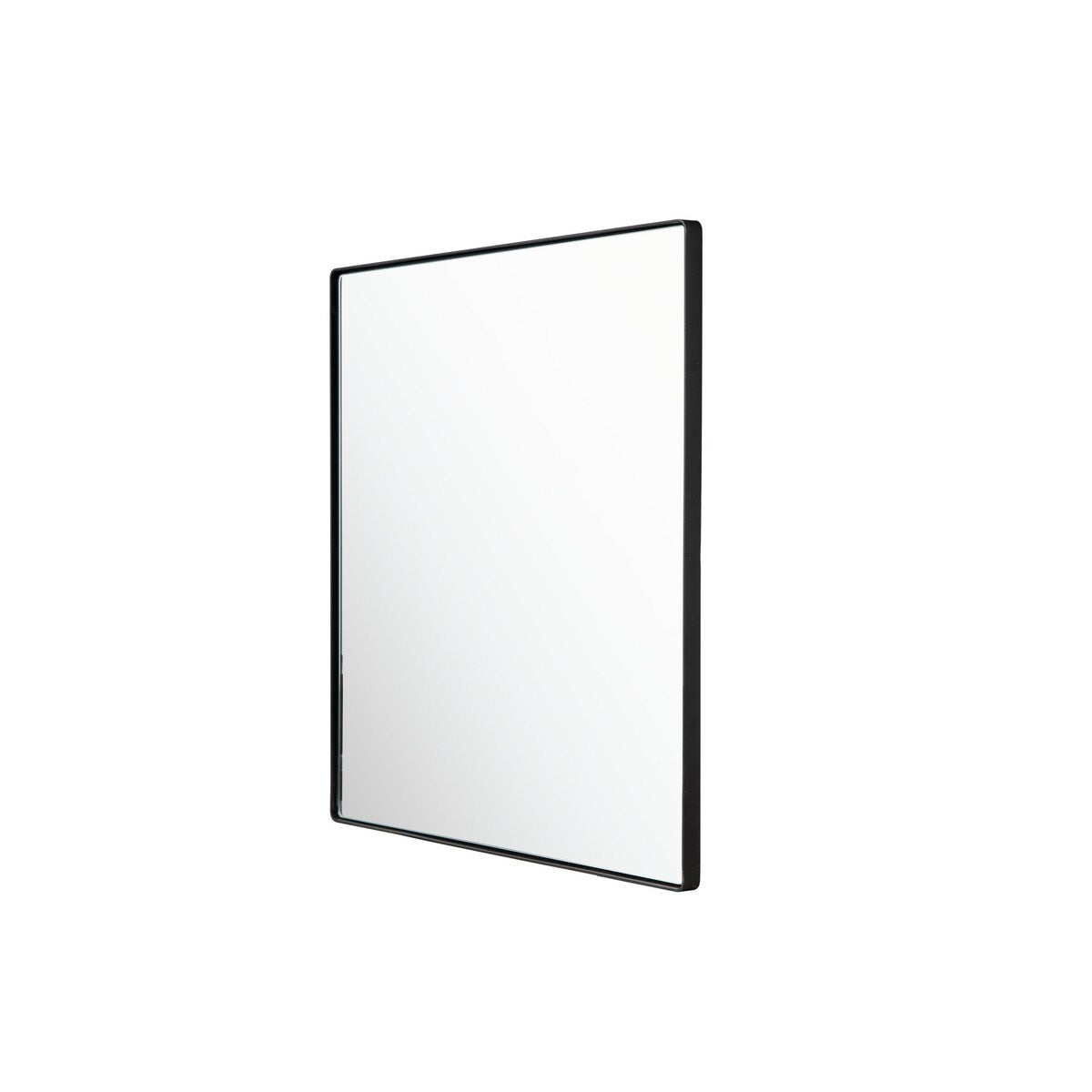 Varaluz Kye 30-inch Black Rounded Square Wall Mirror