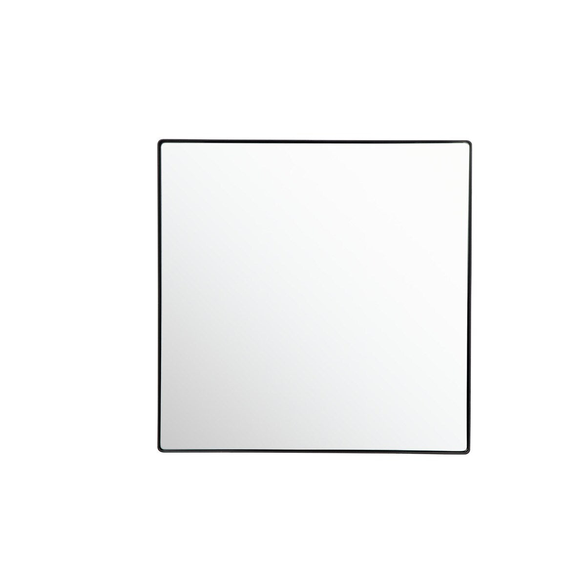 Varaluz Kye 30-inch Black Rounded Square Wall Mirror