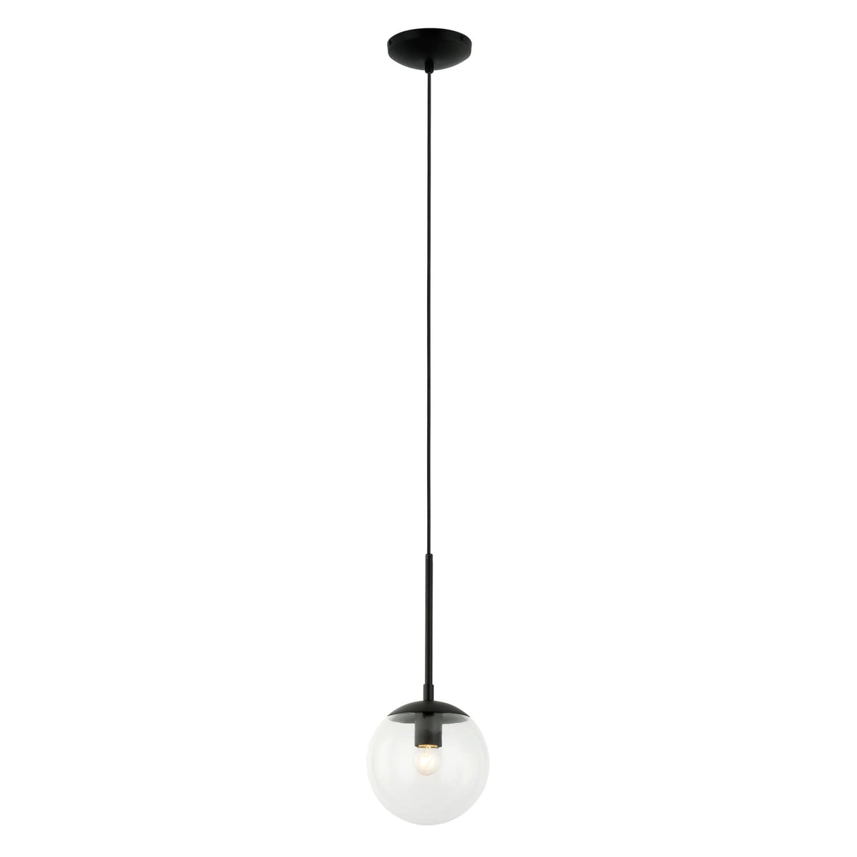 Varaluz Mid-Century 1-Light Mini Pendant - Black