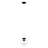 Varaluz Mid-Century 1-Light Mini Pendant - Black