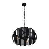Varaluz Sawyers Bar 3-light Black Pendant