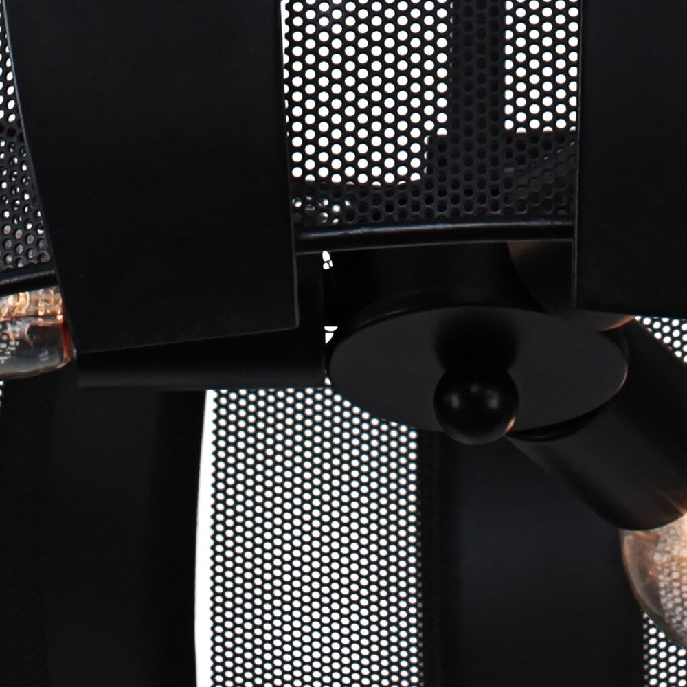 Varaluz Sawyers Bar 3-light Black Pendant