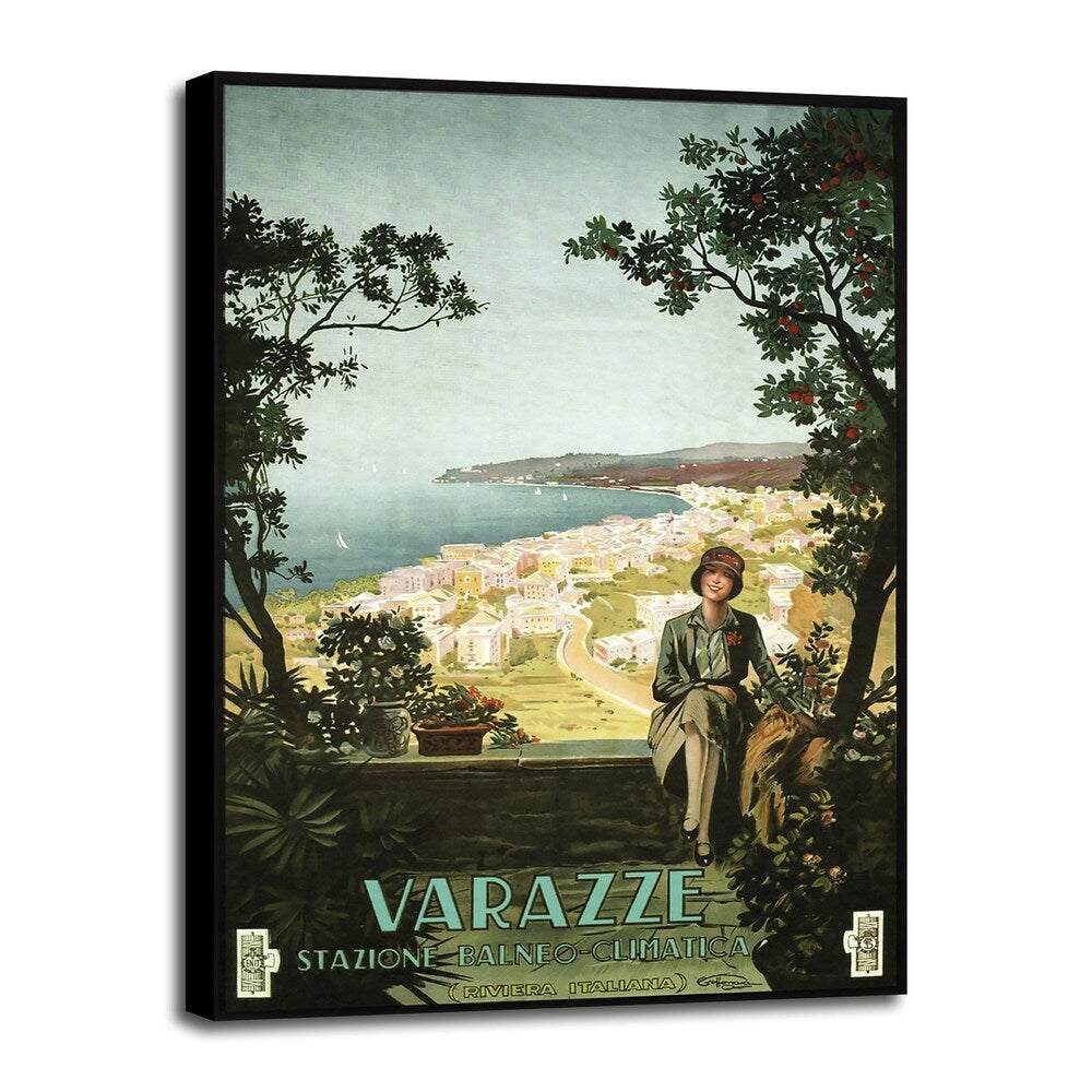 Varazze Italy-VINAPP122854 Framed Print 19.25"x13" by Vintage Apple Collection