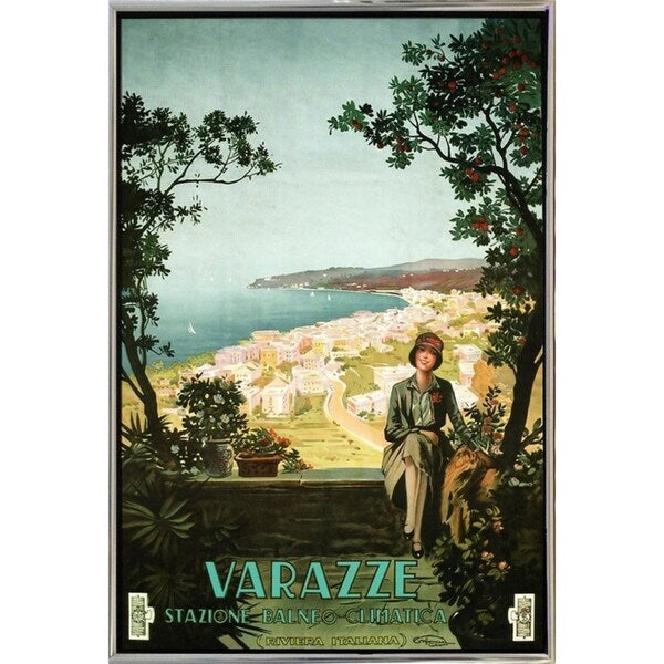 Varazze Italy-VINAPP122854 Framed Print 19.25"x13" by Vintage Apple Collection