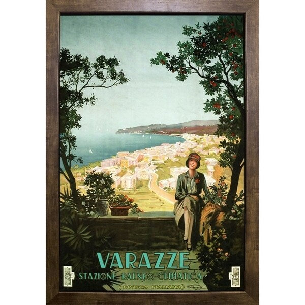 Varazze Italy-VINAPP122854 Framed Print 19.25"x13" by Vintage Apple Collection