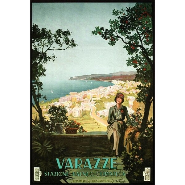 Varazze Italy-VINAPP122854 Framed Print 19.25"x13" by Vintage Apple Collection
