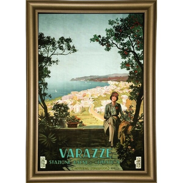 Varazze Italy-VINAPP122854 Framed Print 19.25"x13" by Vintage Apple Collection