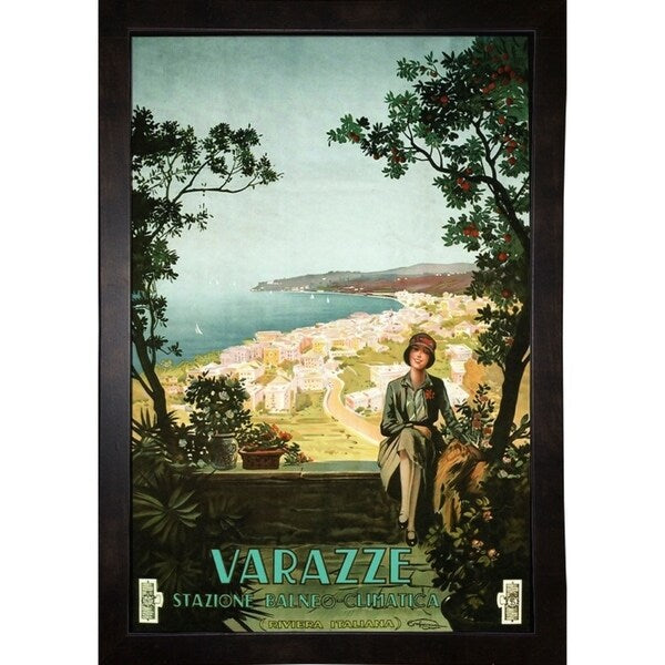 Varazze Italy-VINAPP122854 Framed Print 19.25"x13" by Vintage Apple Collection