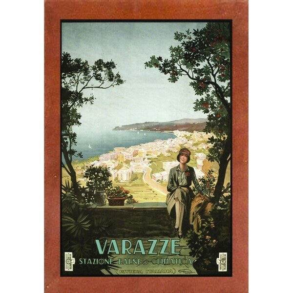 Varazze Italy-VINAPP122854 Framed Print 19.25"x13" by Vintage Apple Collection