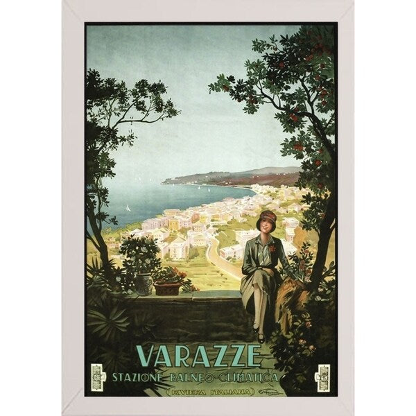 Varazze Italy-VINAPP122854 Framed Print 19.25"x13" by Vintage Apple Collection