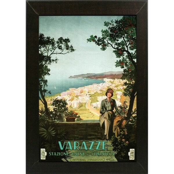 Varazze Italy-VINAPP122854 Framed Print 19.25"x13" by Vintage Apple Collection