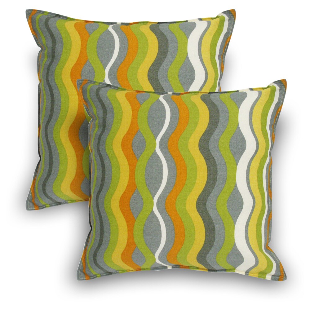 Variations Graphite Outdoor Pillow (Set of 2)