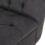 Varnell Contemporary Button Tufted Chaise Lounge by Christopher Knight Home - 64.25" L x 29.00" W x 33.75" H