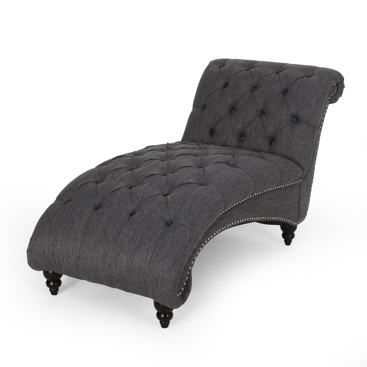 Varnell Contemporary Button Tufted Chaise Lounge by Christopher Knight Home - 64.25" L x 29.00" W x 33.75" H
