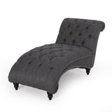 Varnell Contemporary Button Tufted Chaise Lounge by Christopher Knight Home - 64.25" L x 29.00" W x 33.75" H