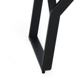 Varva Acacia Wood and Iron Outdoor Dining Bench by Christopher Knight Home
