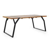 Varva Outdoor Acacia Wood Outdoor Dining Table by Christopher Knight Home - 70.75" W x 35.50" D x 29.50" H