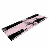 Vasare Nar "Pink Black Abstract" Pink Black Painting Yoga Mat