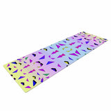 Vasare Nar "Tropical Candy Rainbow" Yellow Lavender Digital Yoga Mat - Purple