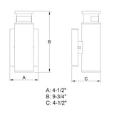 Vaxcel Lighting Chiasso Single Light 4-1/2" Wide Integrated LED