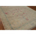 Vegetable Dye Beige Oushak Turkish Runner Rug Handmade Wool Carpet - 3'0" x 11'9"