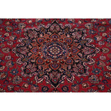 Vegetable Dye Floral Mashad Persian Home Decor Area Rug Hand-Knotted - 10'0" x 13'0"