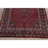 Vegetable Dye Floral Mashad Persian Home Decor Area Rug Hand-Knotted - 10'0" x 13'0"