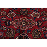 Vegetable Dye Floral Mashad Persian Home Decor Area Rug Hand-Knotted - 10'0" x 13'0"
