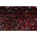 Vegetable Dye Floral Mashad Persian Home Decor Area Rug Hand-Knotted - 10'0" x 13'0"