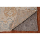 Vegetable Dye Floral Oushak Turkish Rug Handmade Accent Wool Carpet - 3'0" x 4'11"