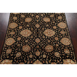 Vegetable Dye Floral Traditional Agra Oriental Area Rug Wool Handmade - 7'10" x 10'0"