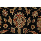 Vegetable Dye Floral Traditional Agra Oriental Area Rug Wool Handmade - 7'10" x 10'0"