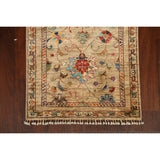 Vegetable Dye Floral Ziegler Oriental Runner Rug Wool Hand-knotted - 2'7" x 8'3"