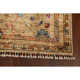 Vegetable Dye Floral Ziegler Oriental Runner Rug Wool Hand-knotted - 2'7" x 8'3"
