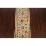 Vegetable Dye Floral Ziegler Oriental Runner Rug Wool Hand-knotted - 2'7" x 8'3"