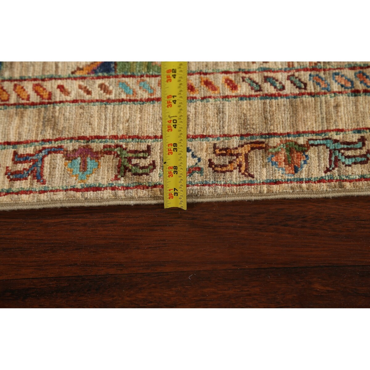 Vegetable Dye Floral Ziegler Oriental Runner Rug Wool Hand-knotted - 2'7" x 8'3"