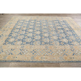 Vegetable Dye Geometric Oriental Khotan Wool Area Rug Hand-knotted - 8'5" x 10'1"