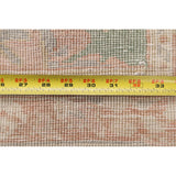 Vegetable Dye Green Floral Oushak Oriental Runner Rug Wool Handmade - 2'8" x 9'9"