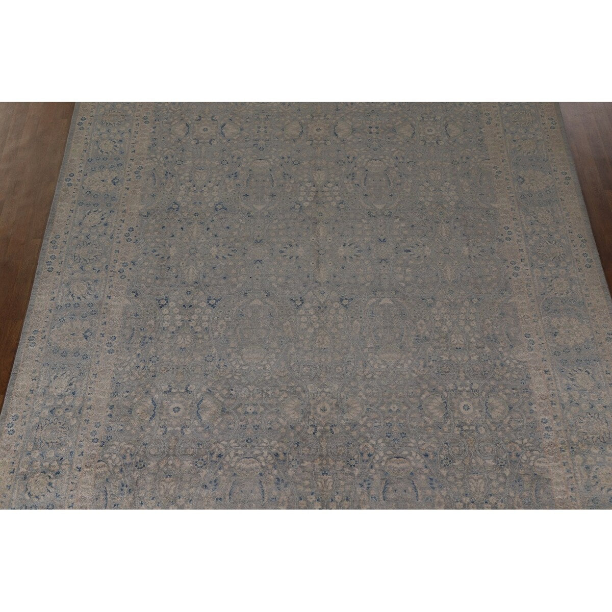 Vegetable Dye Grey Ziegler Large Rug Handmade Wool Carpet - 10'0" x 14'5"