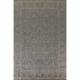 Vegetable Dye Grey Ziegler Large Rug Handmade Wool Carpet - 10'0" x 14'5"