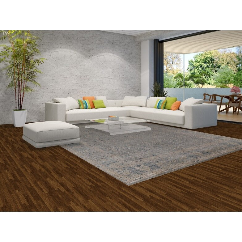 Vegetable Dye Grey Ziegler Large Rug Handmade Wool Carpet - 10'0" x 14'5"