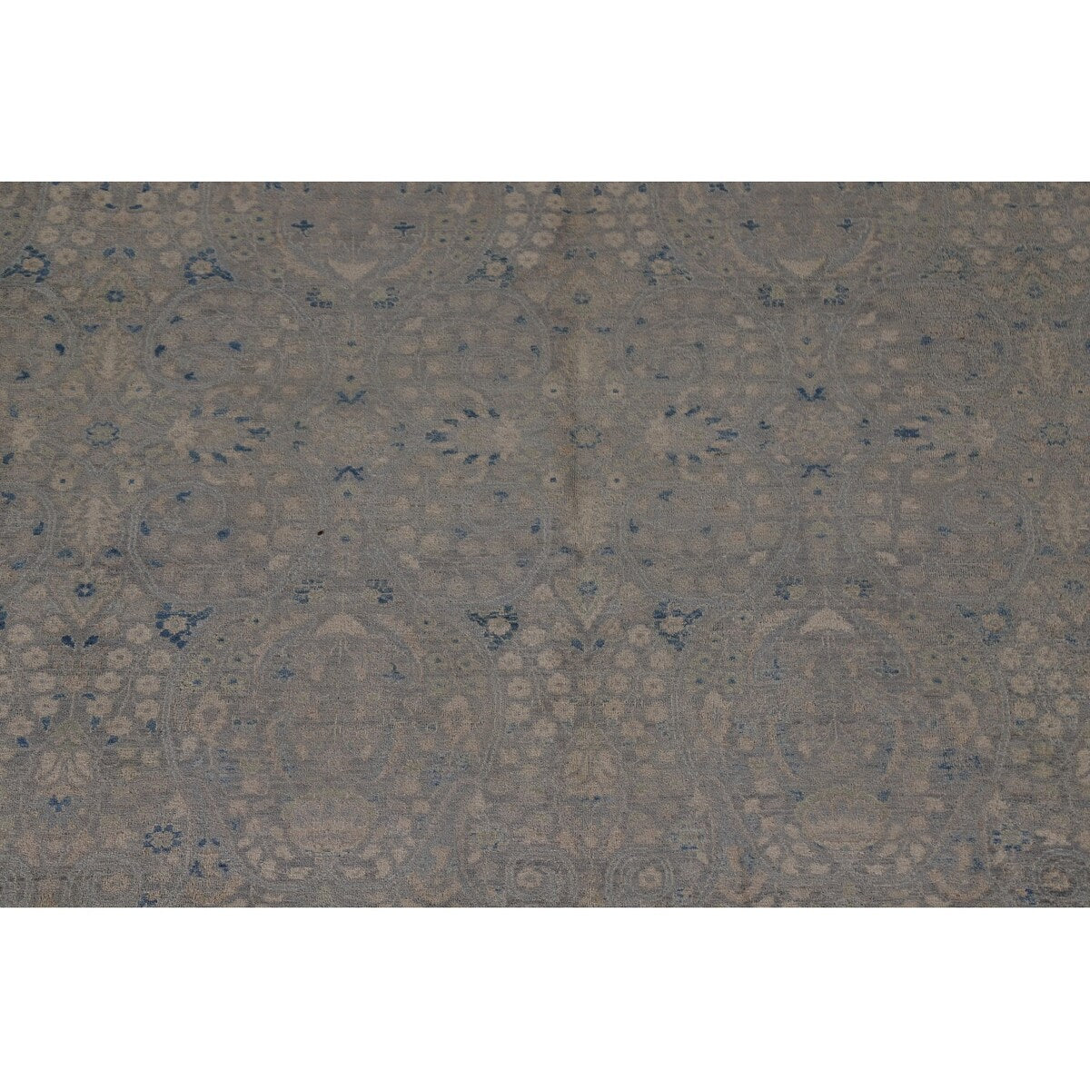 Vegetable Dye Grey Ziegler Large Rug Handmade Wool Carpet - 10'0" x 14'5"