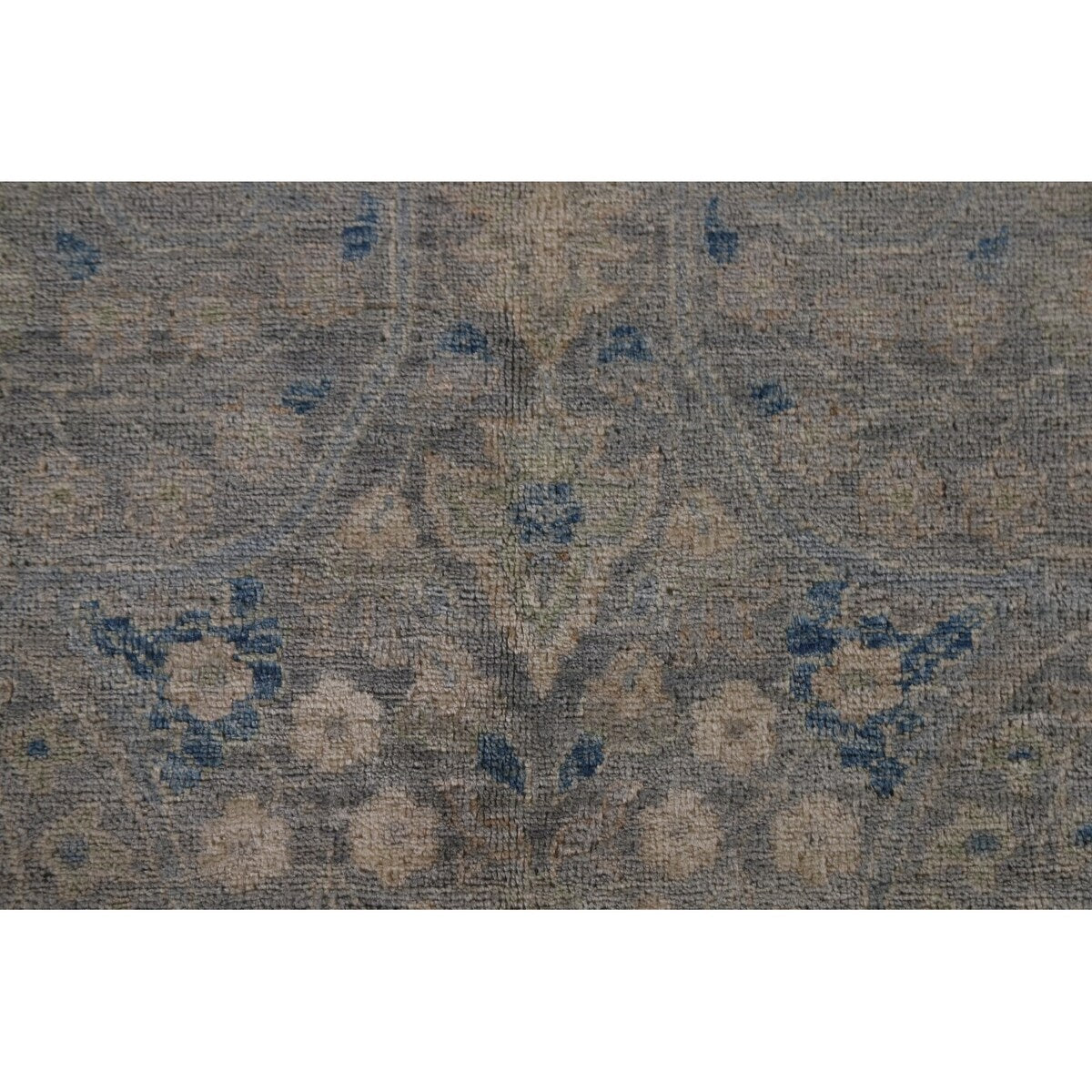 Vegetable Dye Grey Ziegler Large Rug Handmade Wool Carpet - 10'0" x 14'5"