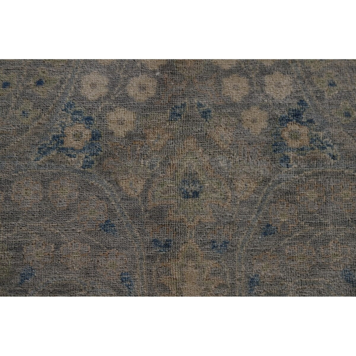 Vegetable Dye Grey Ziegler Large Rug Handmade Wool Carpet - 10'0" x 14'5"