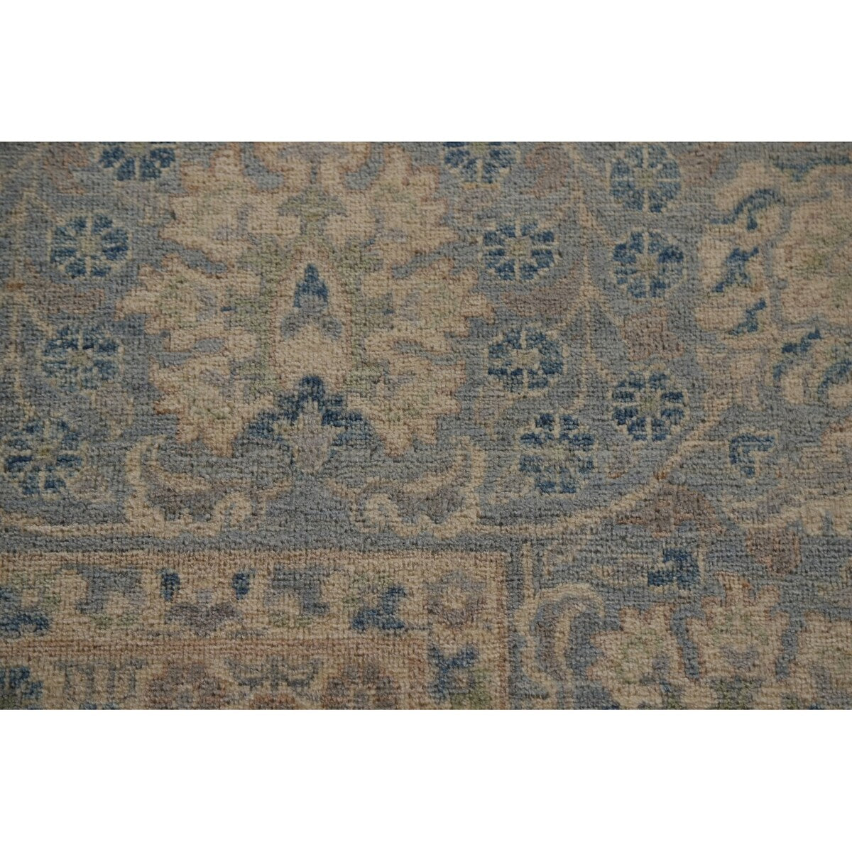 Vegetable Dye Grey Ziegler Large Rug Handmade Wool Carpet - 10'0" x 14'5"